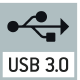 Integrated USB 3.0 digital camera: For direct transmitting of the picture to a PC