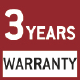3 years warranty